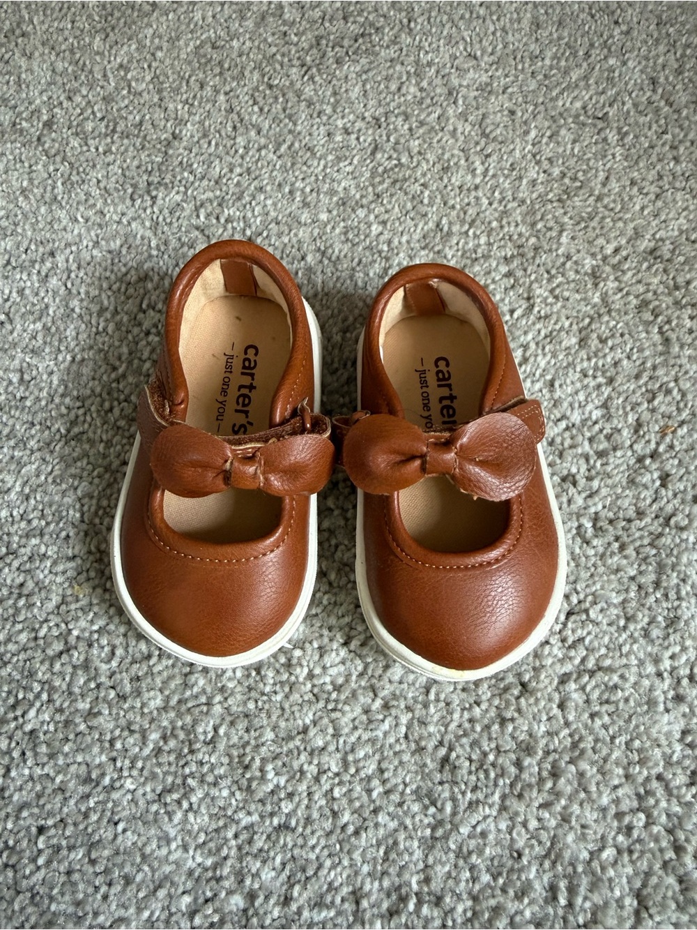Carter's Toddler Tan Bow Mary Jane Shoes